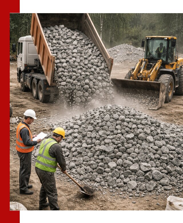 Гранитный щебень фракция 70-150 доставка в Бугульме