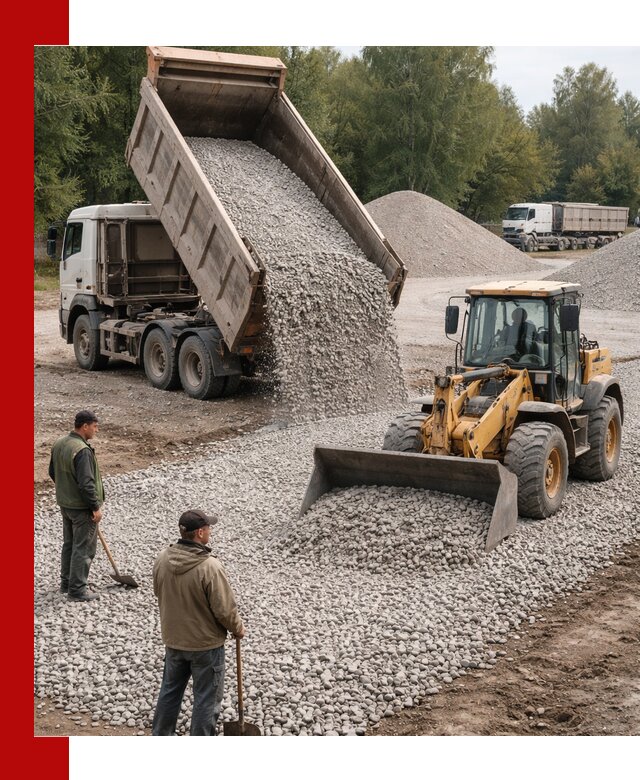 Купить гравийный щебень фракция 20-40 в Бугульме с доставкой