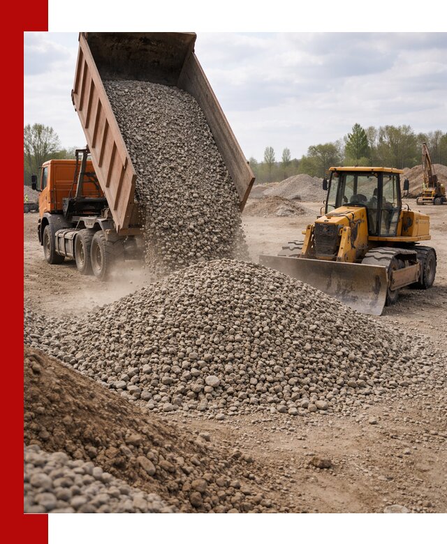 Доставка гравийного щебня фракции 40-70 в Бугульме