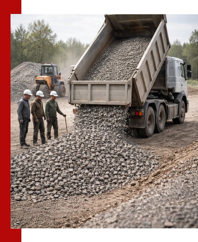 Доставка гравийного щебня фракции 70-120 в Бугульме