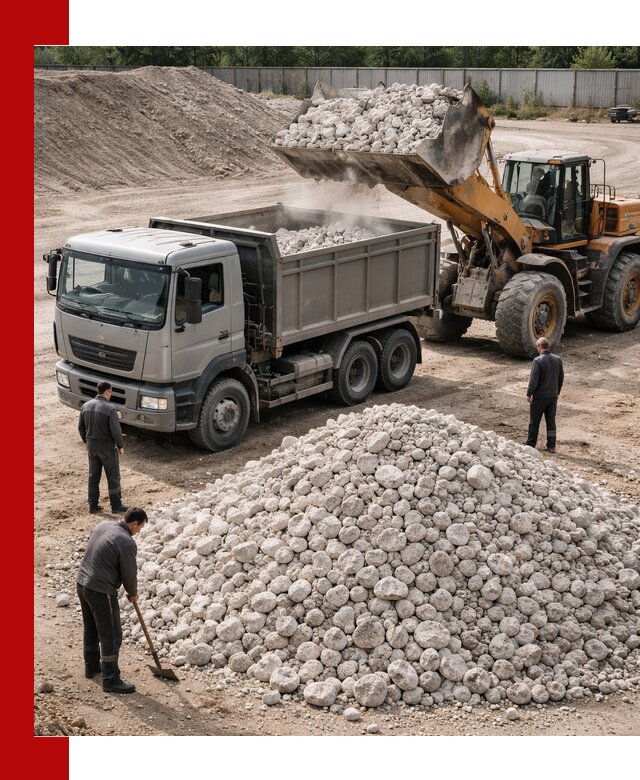 Известняковый щебень фракция 70–150 с доставкой в Бугульме