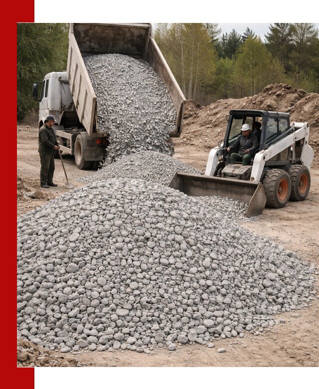 Доставка доломитового щебня в Бугульме напрямую от карьера