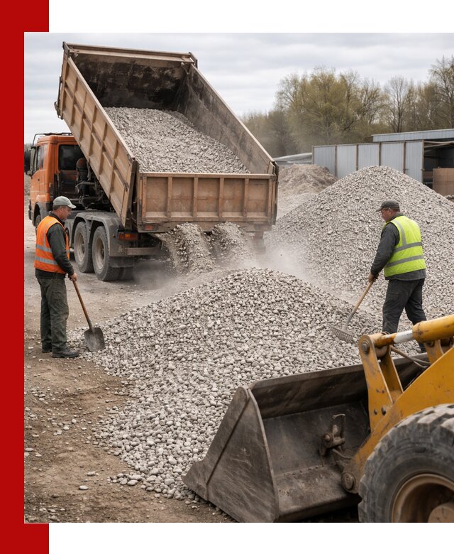 Доломитовый щебень фракции 5-20 с доставкой в Бугульме