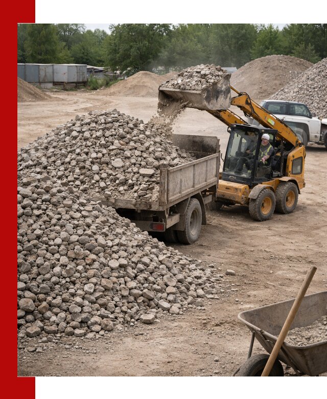 Доставка вторичного щебня в Бугульме для строительных работ