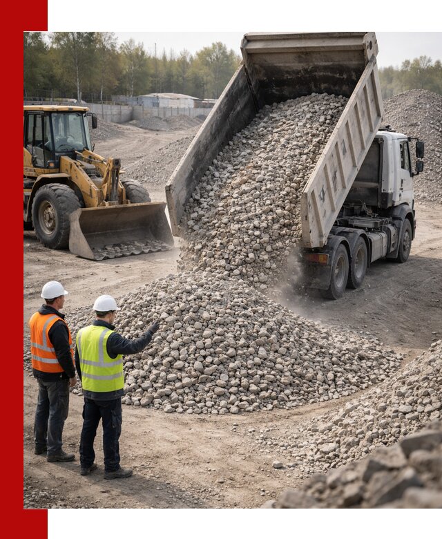 Вторичный щебень фракция 40–70 доставка в Бугульме