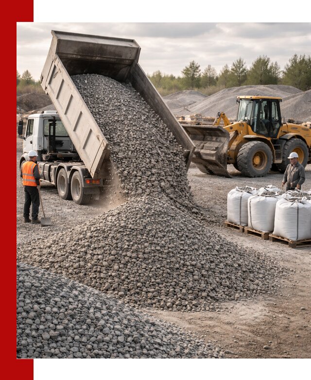 Бетонный щебень фракция 5–20 с доставкой в Бугульме