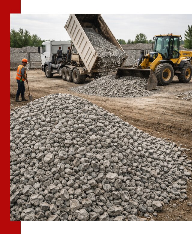 Доставка бетонного щебня фракции 40-70 в Бугульме