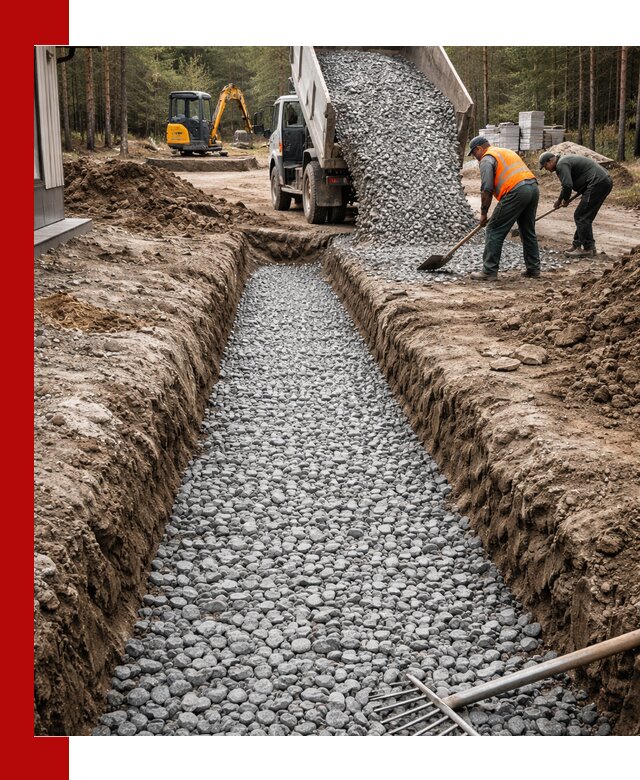 Щебень для дренажа с доставкой в Бугульме высокого качества