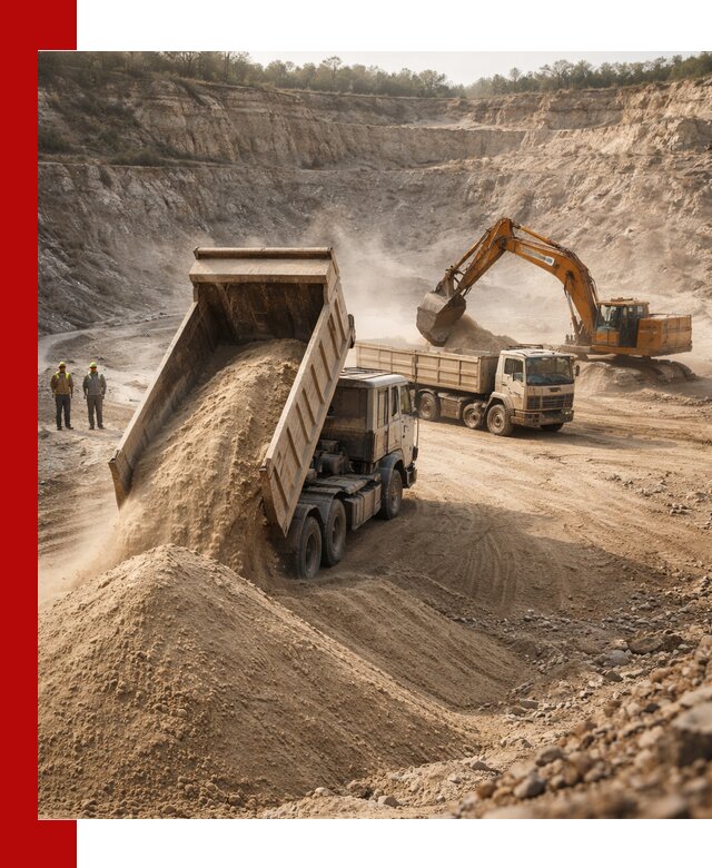 Карьерный песок навалом с доставкой в Бугульме