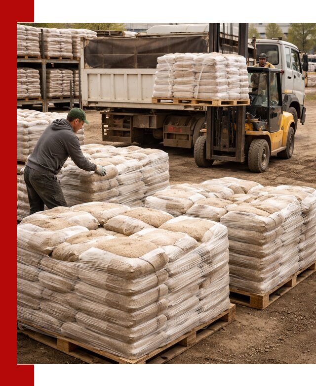 Карьерный песок в мешках с доставкой в Бугульме