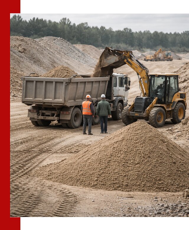 Карьерный среднезернистый песок с доставкой в Бугульме