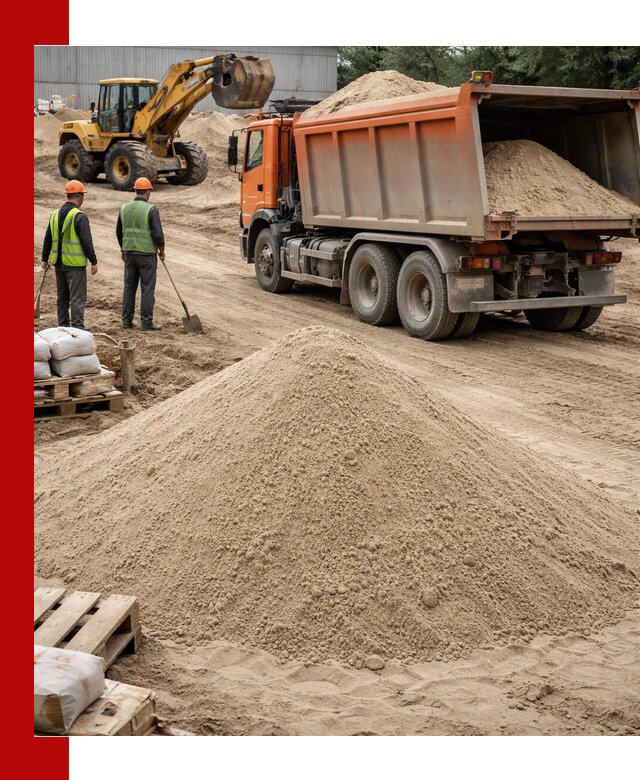 Доставка и продажа мытого речного песка в Бугульме