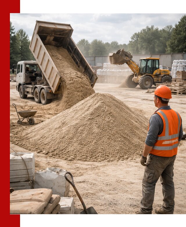 Доставка строительного песка с самосвалом в Бугульме