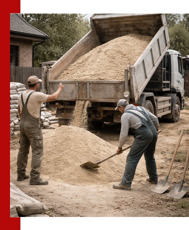 Песок для штукатурки с доставкой в Бугульме качественный и чистый