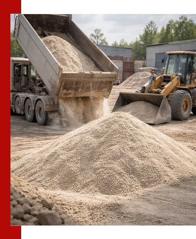 Кварцевый песок с доставкой в Бугульме для строительных работ