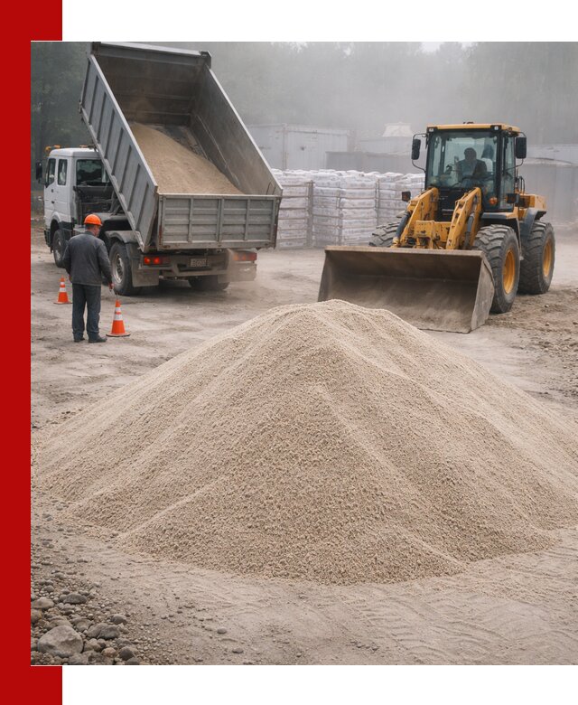 Кварцевый песок фракция 0–8 для стройработ в Бугульме