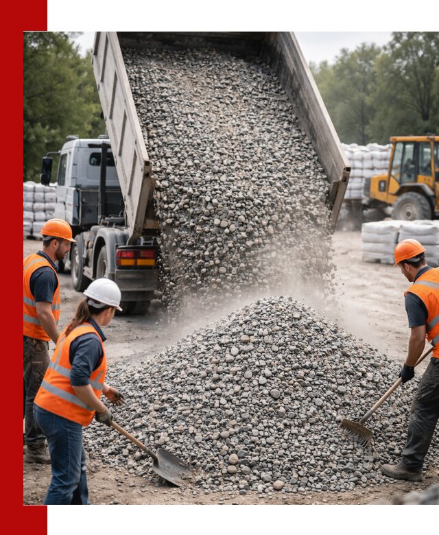 Доставка гравия и камня в Бугульме оптом и в розницу