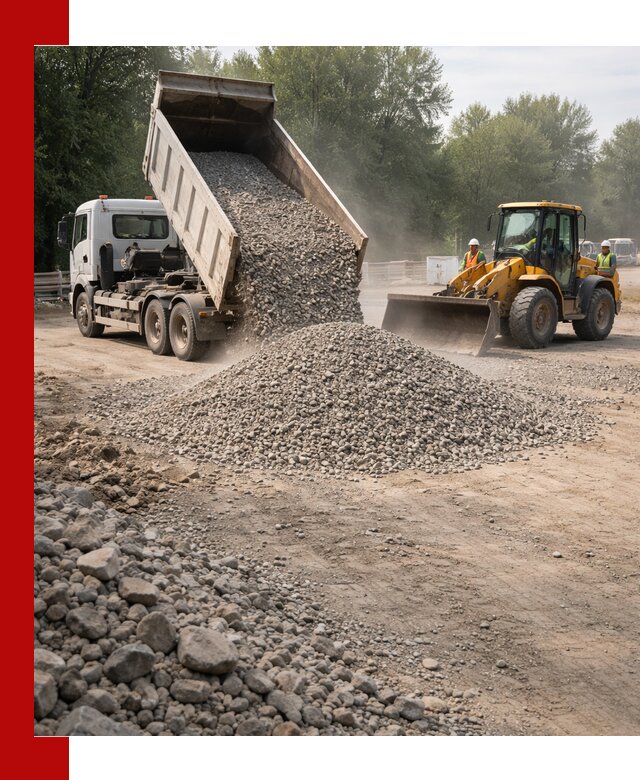 Гравий фракция 5–20 доставка в Бугульме оптом и в розницу