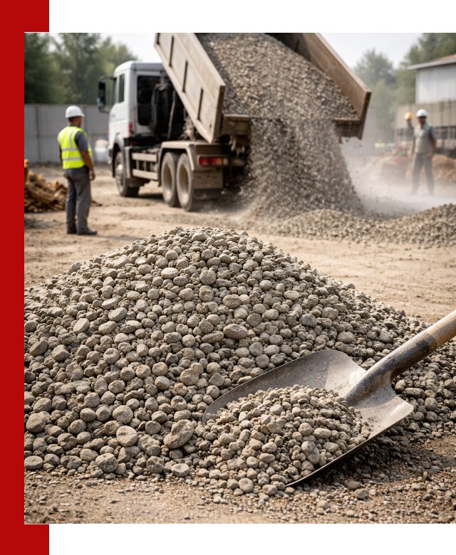 Доставка гравия фракции 20-40 в Бугульме с самосвалами