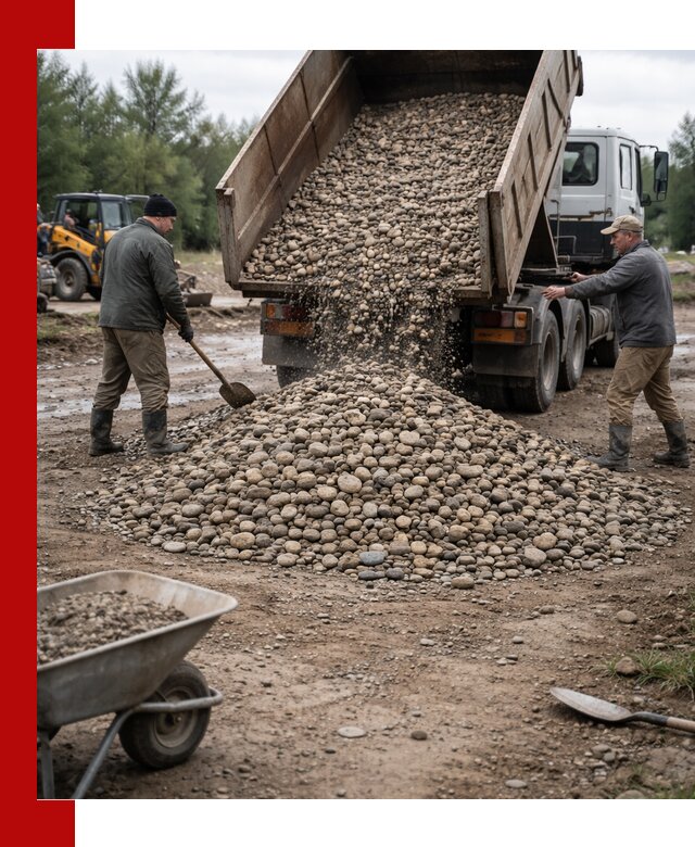 Доставка гальки речной оптом и в розницу в Бугульме