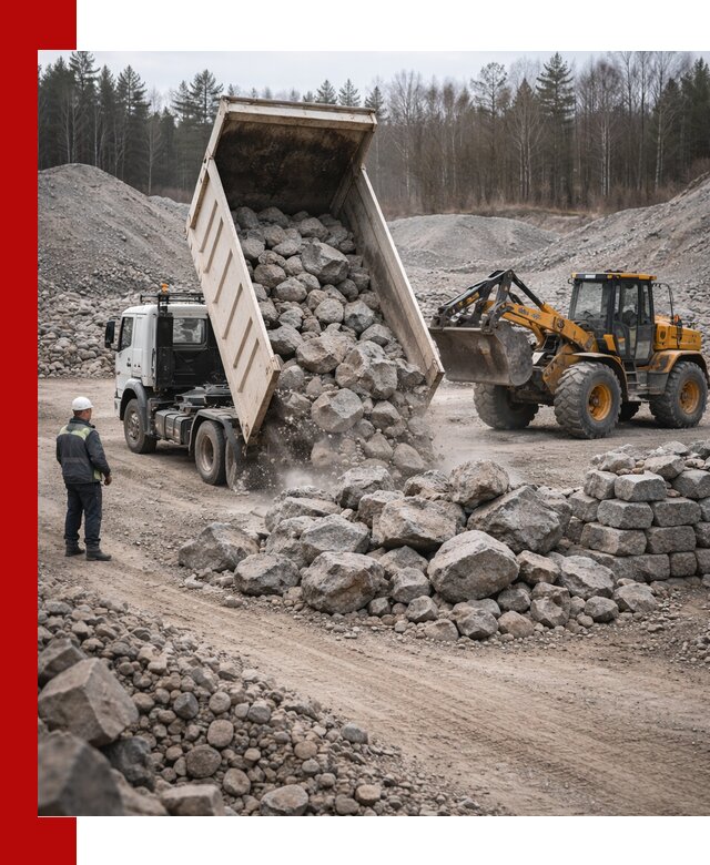 Доставка и продажа бутового гранитного камня в Бугульме