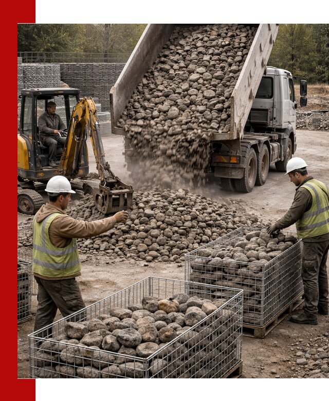 Камень для габионов фракция 100–201 в Бугульме