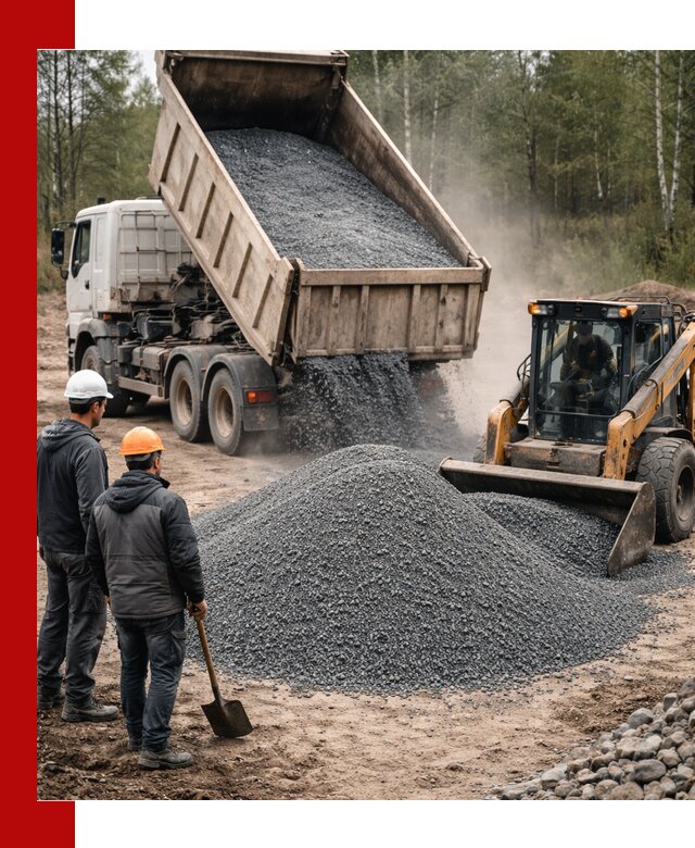 Гранитный отсев 0-5 с доставкой и разгрузкой в Бугульме