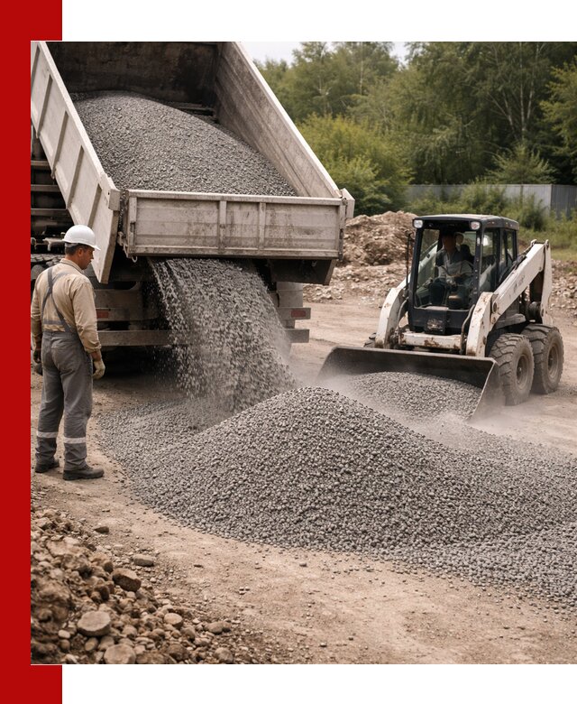 Доставка гравийного отсева 0-5 в Бугульме оптом и в розницу