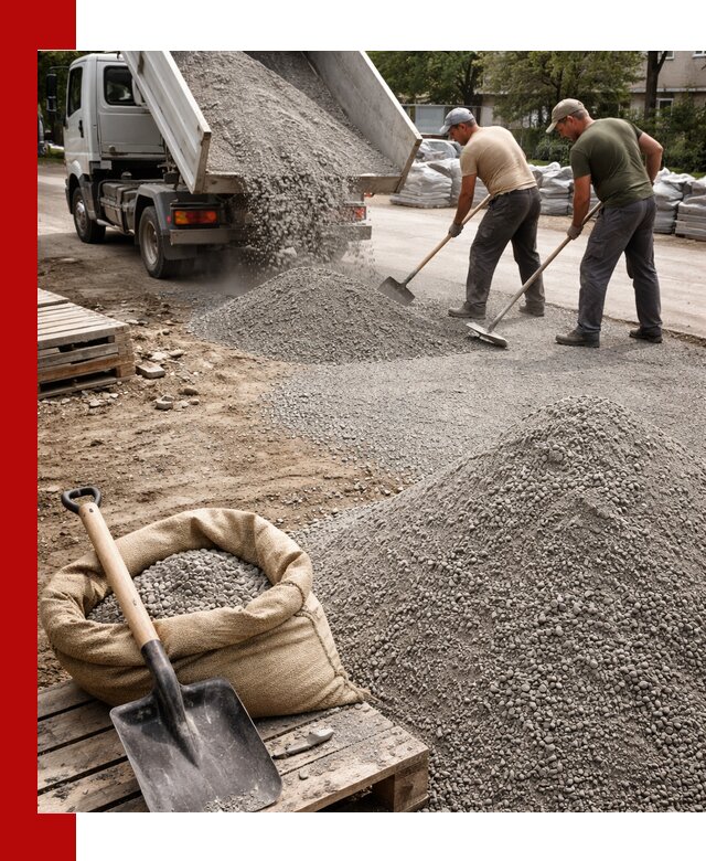 Отсев для тротуарной плитки в Бугульме — доставка и укладка