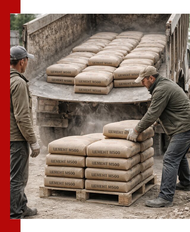 Цемент М500 с доставкой самосвалом в Бугульме
