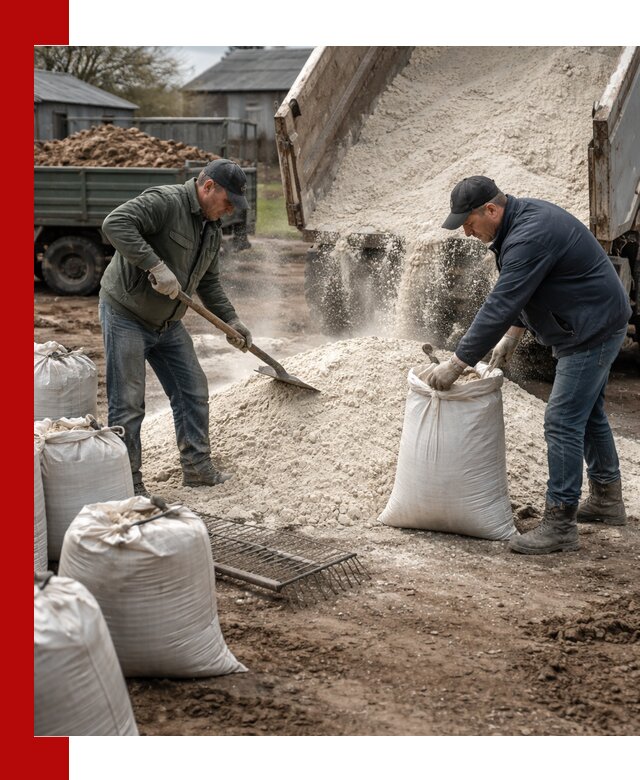 Доставка извести пушонки в Бугульме оптом и мелким оптом