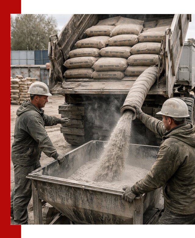 Доставка цемента М400 в Бугульме оптом и в розницу