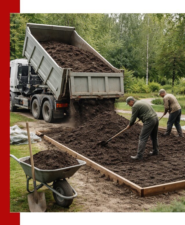 Доставка грунта для озеленения и благоустройства в Бугульме
