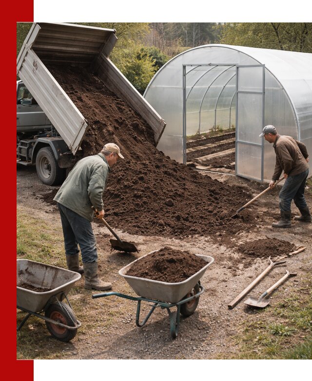 Грунт для теплицы с доставкой в Бугульме — плодородный субстрат под растения