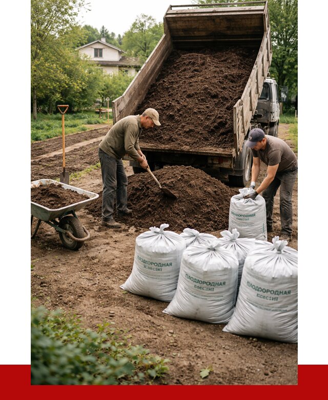 Плодородная смесь в Бугульме от 4245 р./куб с доставкой | ПРОНЕРУДБгл