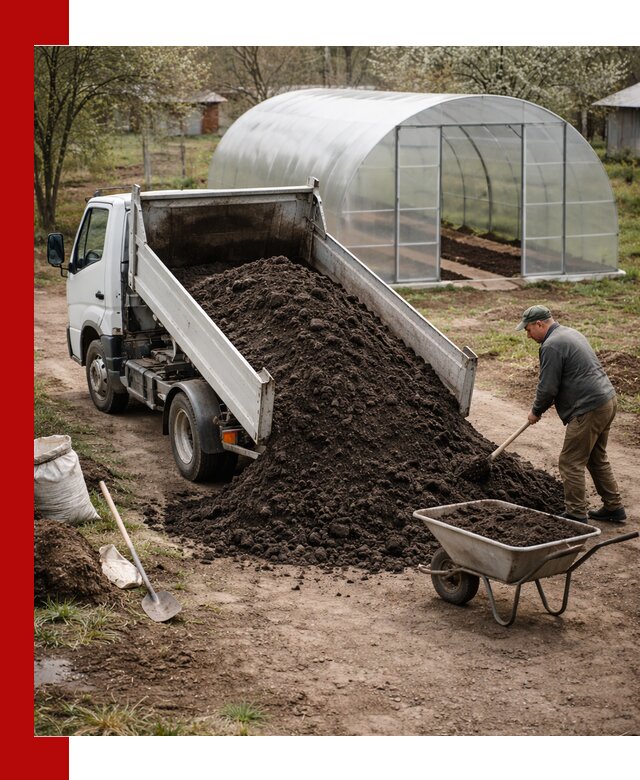 Чернозем для теплицы с доставкой в Бугульме