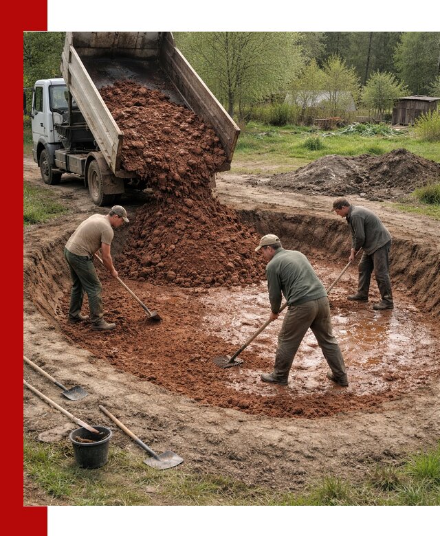 Купить качественную глину для пруда в Бугульме