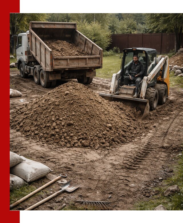 Суглинок для планировки участков в Бугульме с доставкой и выгрузкой