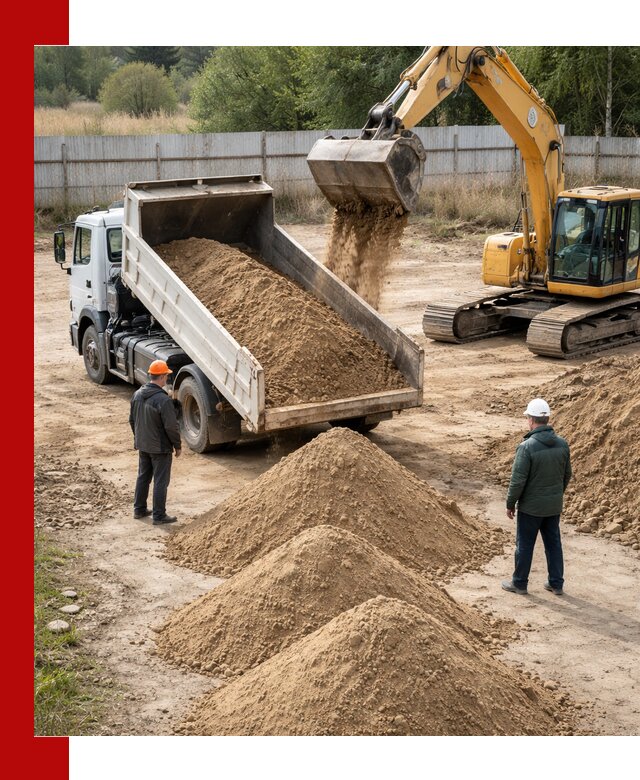 Доставка супеси вагонными и автопартиями в Бугульме