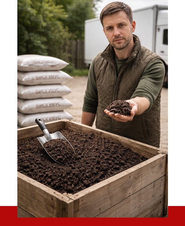 Купить биогумус в Бугульме с доставкой от 8592 р. за куб | ПРОНЕРУДБгл