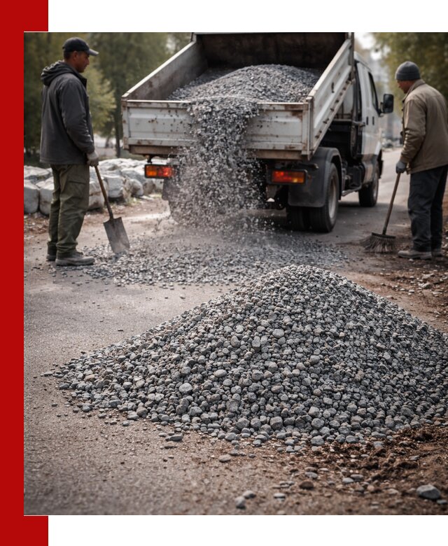 Гранитная крошка для посыпки дорог и тротуаров в Бугульме