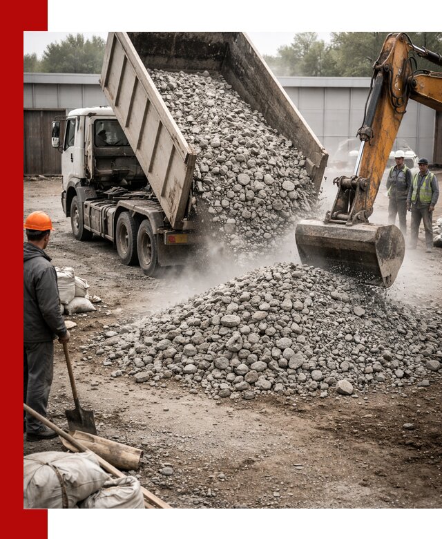 Доставка дробленого бетона в Бугульме оптом и в розницу