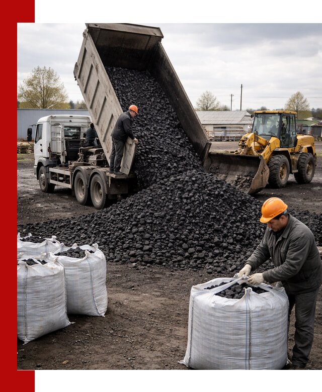 Доставка каменного угля в Бугульме оптом и в розницу
