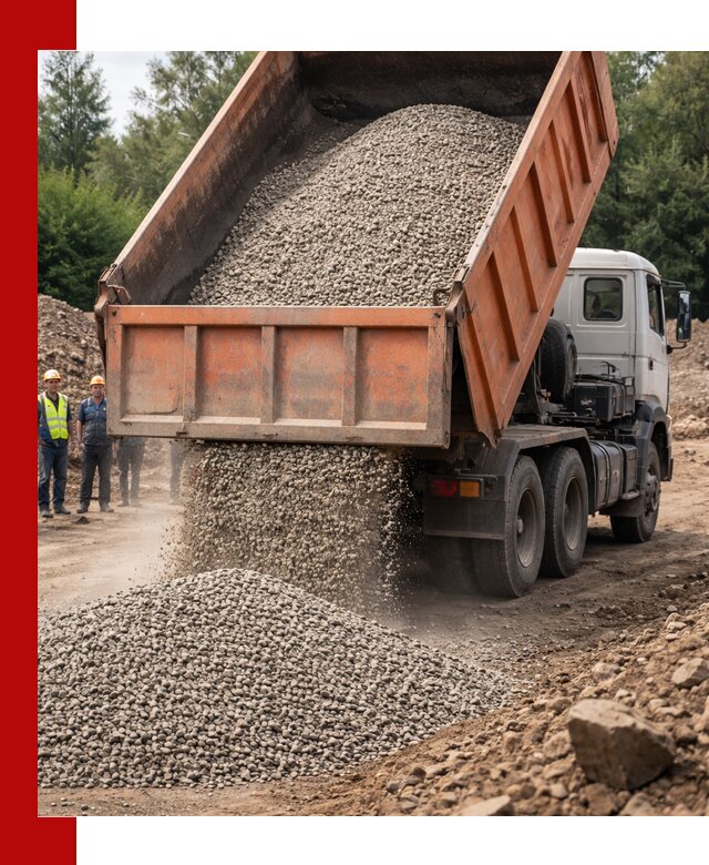 Доставка сыпучих материалов самосвалом в Бугульме быстро и надежно