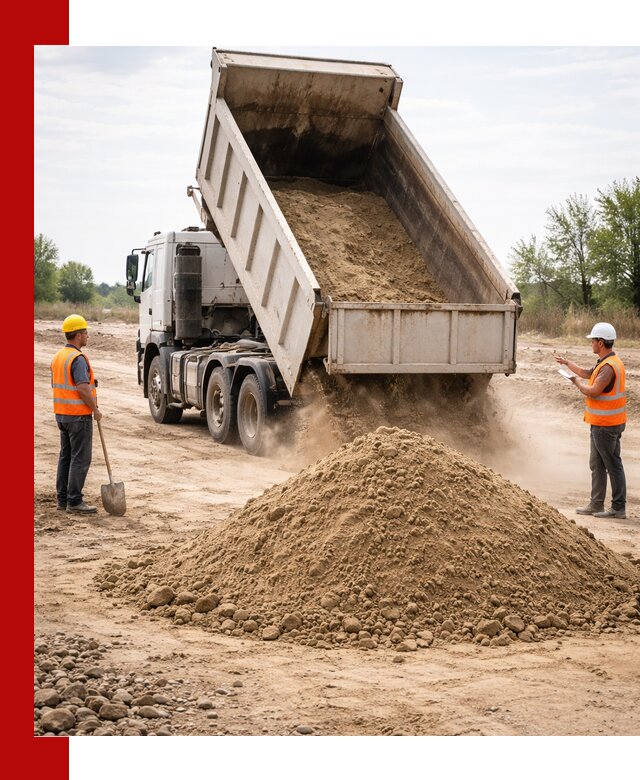 Доставка самосвалом 15 кубов в Бугульме за город и по городу