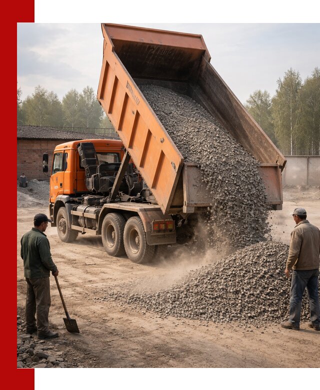 Доставка самосвалом 20 м3 в Бугульме быстро и надежно