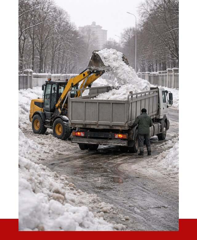Вывоз снега с погрузкой в Бугульме от 3538 р. ПРОНЕРУДБгл