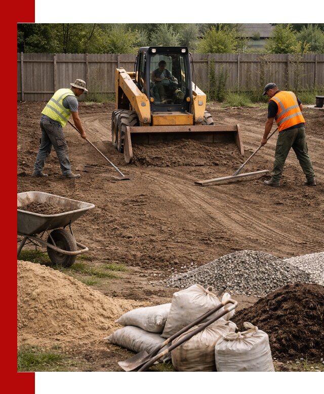 Выравнивание участка под строительство и благоустройство в Бугульме